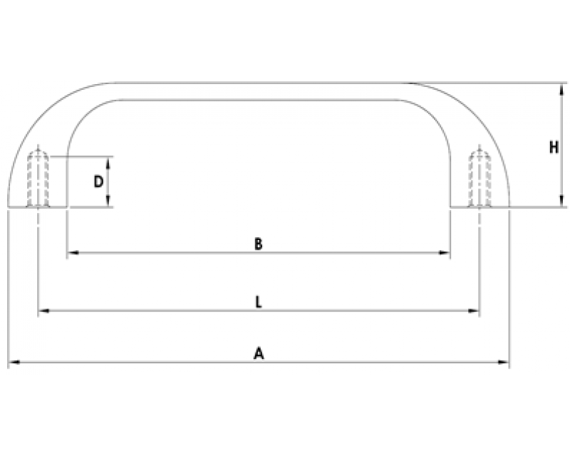 ALUMINUM EXTRUSION HANDLES-L003