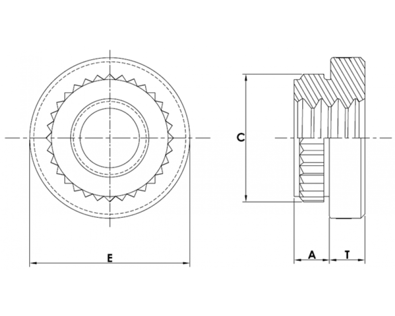 Self Clinching Broaching Nuts
