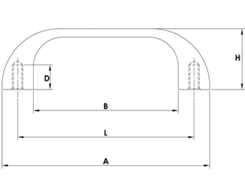 ALUMINUM EXTRUSION HANDLES-L002