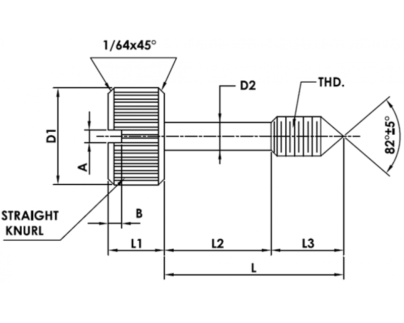 CAPTIVE PANEL SCREW STYLE 1