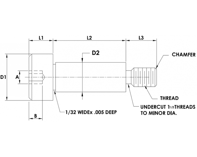 PRECISION SHOULDER SCREWS SOCKET HEAD American Standard